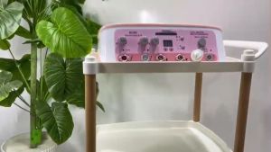 Kệ Ba Tầng Kệ Nail Mi Móng Tóc . Xe Đẩy Spa Ba Tầng . Xe Đẩy Gỗ 3 Tầng Cao Cấp - SPA88