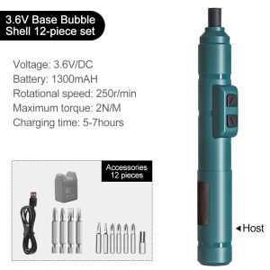 Aideepen 250r/min Metal Screwdriver Bit Kit ชุดซ่อมไขควงมัลติฟังก์ชั่น ไขควงไฟฟ้าสำหรับคอมพิวเตอร์ เครื่องใช้ในครัวเรือน