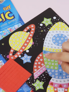💖SG Stock Kids Mosaic Foam Stickers Jigsaw Stickers Children DIY Art and Craf Jigsaw Puzzle Gift