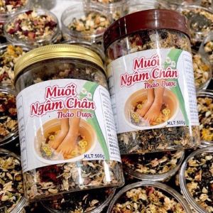 [Thảo Dược Thiên Nhiên]. Muối ngâm chân thảo dược hủ 500g. Muối ngâm chân thảo mộc dễ ngủ giảm đau nhức lưu thông khí huyết giảm stress mệt mỏi.