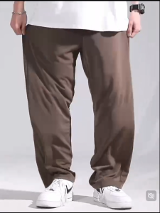 🌹HOT🌹กางเกงสแล็คชาย กางเกงคนอ้วน น้ำแข็งบาง ทำจากผ้าไหมเย็น ระบายอากาศ ทรงทิ้งตัว ใส่สบายเป้าไม่รั้ง