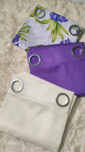 Quarter7 Curtains - Geena Fabric - Hanara Design - Violet - SOLD PER PIECE/ PER SET