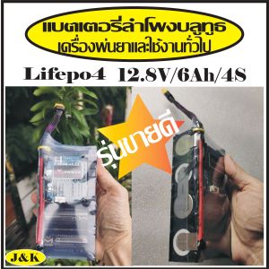 แบตเตอรี่ลิเธียมฟอสเฟต (Lifepo4) 12.8V/6Ah/4S