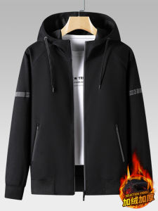 Pierre Cardin Mens Open Cardigan Hoodie Loose Casual Sportswear Cotton Pure Spring Autumn New Style Comfortable Breathable