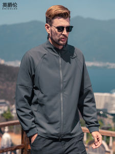 Enjeolon | Air Layer Stand Collar Zipper Hoodie Jacket