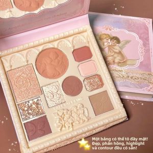 MONLEYTA | Angel Relief Palette Powder Blush Highlighter Matte Natural Long-lasting Pearl Dust Makeup For Students Eye Shadow Palettes
