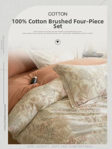 Kiss Dear | Thick Flannel Four-Piece Bedding Set 100% Cotton