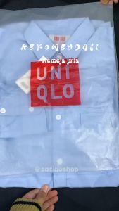 Kemeja Katun Polos Lengan Panjang Premium: Kemeja UnikQLO Premium