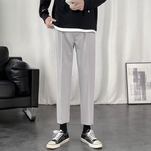 Spring and Autumn Slim-Fit Fashionable All-Match Casual Ankle-Length Pants