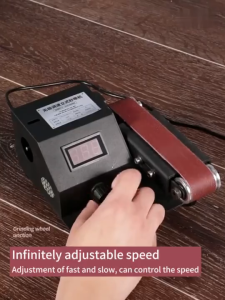 Unicorn 350W Electric Belt Machine Sander Sanding Grinding Polishing Machine Abrasive Belts Grinder DIY Polishing Cutter Edges