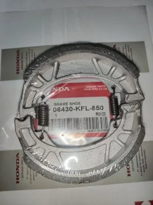 HONDA Genuine Brake Shoe for XRM110/125 Wave 110/125/100 TMX Alpha RS125 (Part# 06430-KFL-850) - Automotive Motorcycle Moto Parts Brakes Brake Pads