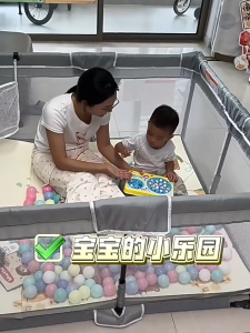 Foldable Baby Playpen Portable Safety Play Yard Storage Bag for Indoor Outdoor Travel Kids Playpen
