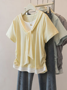 AIYITI | Design Sense Layered Style Short Sleeve T-Shirt
