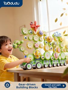 TAODUDU | 3-6 Years Girls Birthday Present Electric Transformable Gears Educational Toy