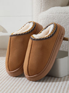 Fashion Winter Womens Slippers Boot Fuzzy Fur Anti-Slip Soft Sole Outdoor Indoor Warm Comfort House Shoes Snow Boots