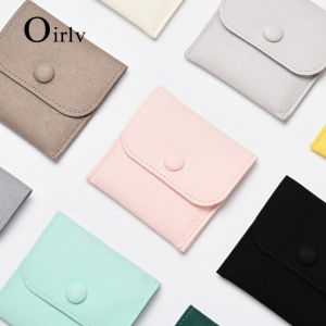 Oirlv กระเป๋าห่อของขวัญสำหรับแฟนที่เก็บจี้สร้อยคอต่างหูกำมะหยี่กระเป๋าเครื่องสำอาง D059
