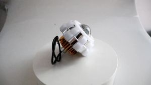 KEVANLY | 1pcs Motorcycle LED Angel Devil Eyes Lens Projector Headlight High and Low Beam Colorful Strobe Flash DRL LED Signal Halo Lamp