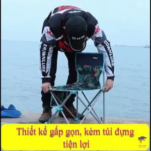 HaHarris - Ghế câu cá cắm trại xếp gọn Rice ghế câu cá xếp gọn chịu lực tốt size lớn ghế di động du lịch tiện lợi