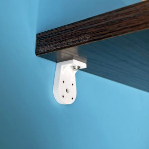 ไม้กาวแบบมองไม่เห็นสำหรับติดภาพไม้ ชั้นวางหนังสือ พื้นรองรับ ไม่ต้องเจาะรู แผ่นรอง ตะขอแบบมีรู ไม่ต้องเจาะรู