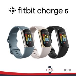 Fitbit Charge5 แหวนสัมผัสกับข้อมูลสุขภาพแบบอัจฉริยะ แจ้งเตือน Bluetooth วัดความดันโลหิต วัดความถี่เต้นของหัวใจ วัดการนอนหลับ นับก้าว GPS