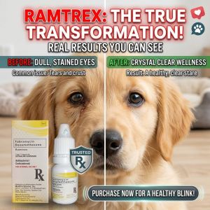 NEW AND IMPROVE FORMULA Ramtrex eye drops for pets