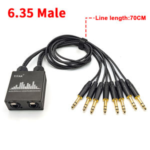 RJ45 to 8 Channel XLR Audio Snake New Braid Cable for Microphone Mixer Amplifier and Speaker Audio Cables Recording Gear