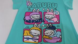 D&C Dress anak katun LABUBU size 2-10 Thn