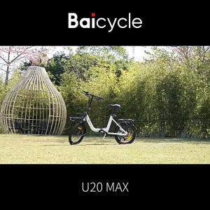 Baicycle U8 PRO Electric Bicycle 14inch Tyer Folding Electric Bike Removable Battery Cycling Off Road City Adult Basikal