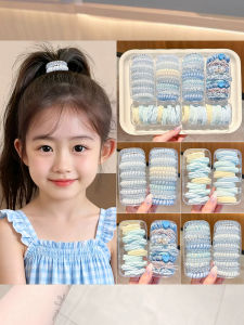 NING ZHOU | Blue Telephone Wire Style High Elastic Durable Hair Ties