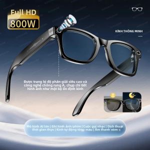 Kính Thông Minh Pixel 800W Tích Hợp Camera Kính Râm Bluetooth Quay Ảnh & Video Dịch Thuật Nghe Nhạc Gọi Điện Tai Nghe Dành Cho Android & iOS