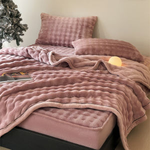 MINGSHA | Winter Warm Thick Fleece Bed Skirt