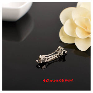 10Pcs French Spring Hair Clip Bases Blank Bow Hairpin for DIY Automatic Spring Hairclip Jewelry Making Accessories Wholesale