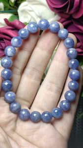 (Certificate) Premium Grade Natural Blue Tanzanite 8mm+ (证书) 极品紫蓝坦桑蓝宝石手串 8mm+