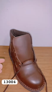 Hammer Kings Exclusive Safety  Shoes 13004BR Mid Cut Lace-up Steel Toe Cap Leather Working Footwear