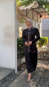 Syemaa Kebaya Couple Pasangan Baju Kurung Melayu Batik Kemeja Pria Kondangan Lamaran Wisuda