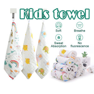 30*30CM Baby Handkerchief 6 layer Sapu Tangan Cotton Breathable Soft Six Layers Gauze Newborn Baby Towel Wash Cloth 婴儿方巾