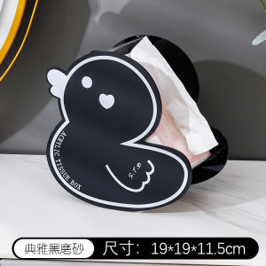 Acrylic Tissue Box Simple Creative Pulling Paper Box Home Desktop Living Room Coffee Table Bedroom Bedside Tissue Storage Box