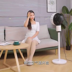 《SG STOCK》Silent and power-saving DC inverter stand Fan 3D stereo shaking head voice remote control Turbine Circulating air