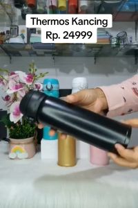 Termos Air Panas 500ml Kancing Stainless Steel-Tumbler Kecil Mini Vacuum Clip On