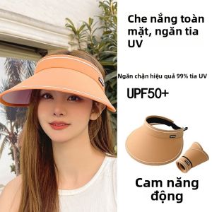 QIAOPIDIANDIAN | Mũ Rơm Bảo Vệ UV Mùa Hè Cho Phụ Nữ