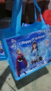 40 Pcs - Tas Ulang Tahun Anak murah Tas Aqiqah Tas sablon nama dan Foto Murah