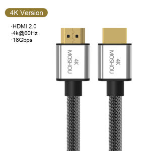 MOSHOU 2.1 8K HDMI Cable 4K120Hz 48Gbps for EARC Soundbar Ethernet Gaming 144Hz Certified Ultra High Speed HDR VRR HDCP 2.2 2.3