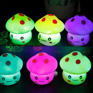 [SG SELLER]LED Mushroom Night Light Cute Animal Silicone Nursery Night Light Rechargeable Table Lamp Bedside Lamp for Women Bedrooms Gifts for Women Teen Girls Baby