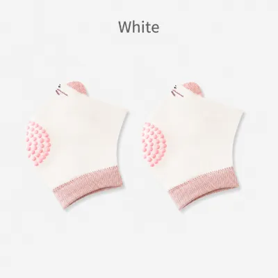 Neenca Baby Knee Pads for Crawling Soft Cotton Knit Knee Protectors with Anti-Slip Grip Stretchy Comfortable Design for Toddlers Learning to Walk Cute Animal Pattern Daily Play Wear