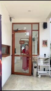 Sari fashion-Daster Kimono Polos Viral Dress Panjang Wanita Busui Tidur Kancing Santai