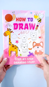 【SG Stock】Step‑by‑Step Animals Drawing & Coloring Book