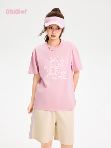 Gbiaior | Summer Cute Girl Style Simple Printed Loose Basic T-shirt