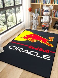 Racing Simulator Carpet Non-Slip Living Room Bedroom Red Bull Mercedes Ferrari Team Gaming Room Home Decor Mixed Material European Style Rectangle