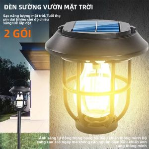 1/2 Chiếc Đèn Sàn Năng Lượng Mặt Trời Ngoài Trời 3IN1 Đèn LED Cảm Ứng Treo Tường Đèn Tungsten Treo Đèn Cho Sân Vườn Cảnh Quan Trang Trí Chất Liệu ABS IP65