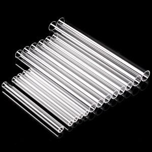 Thạch Anh Đặt Làm Ống ThủY Tinh Thạch Anh Lò Ống Chịu Nhiệt Cao Ống Nghiệm Thạch Anh Ống Trong Suốt Len Thủy Tinh Thạch Anh